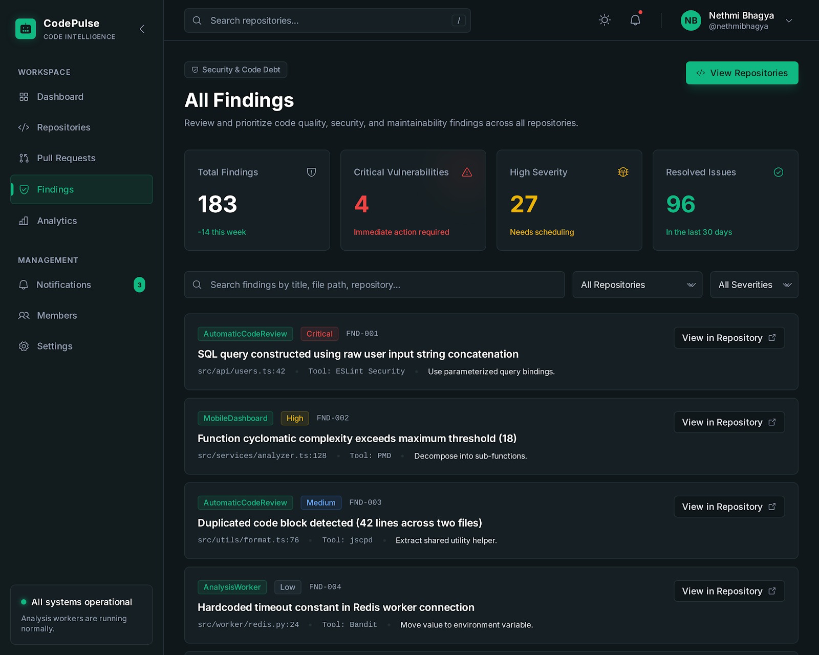 Web Dashboard