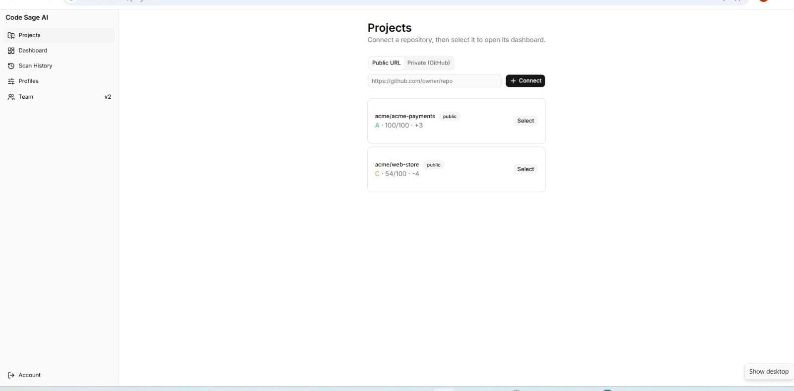 Screenshot 2 Codesage Ai