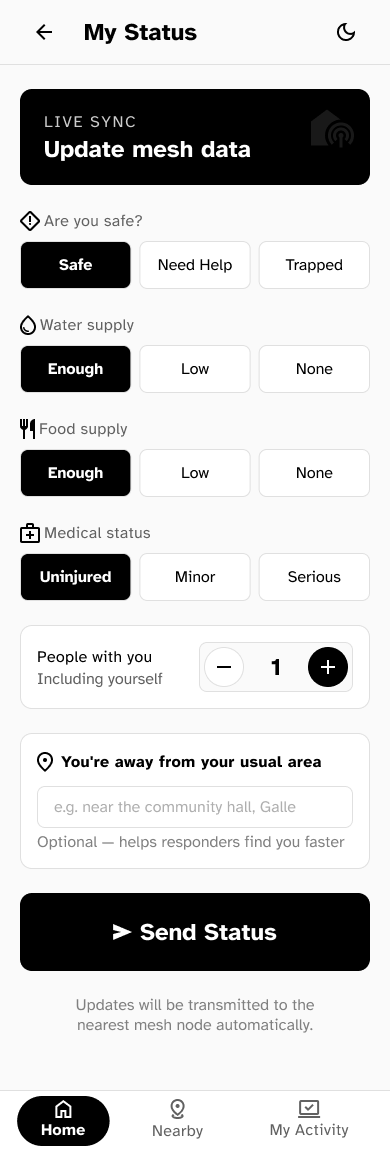 My Status Awayfrom Home_civillian